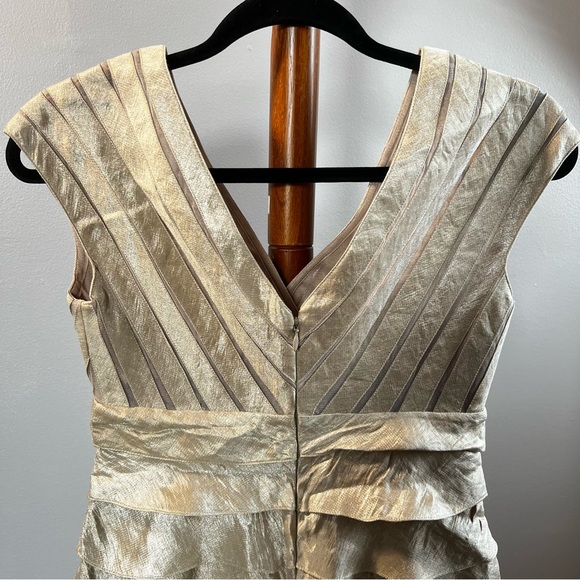 Caché Gold Layered Dress - Picture 3 of 8